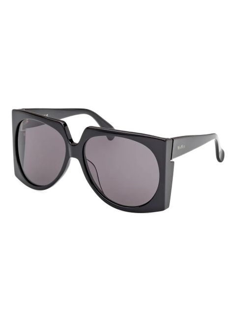 Max Mara Eyewear geometric-framed sunglasses - Black - zdjęcie produktu nr 2
