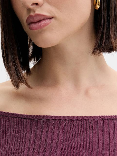 United Colors of Benetton sweter damski kolor fioletowy lekki 16UYD10E7