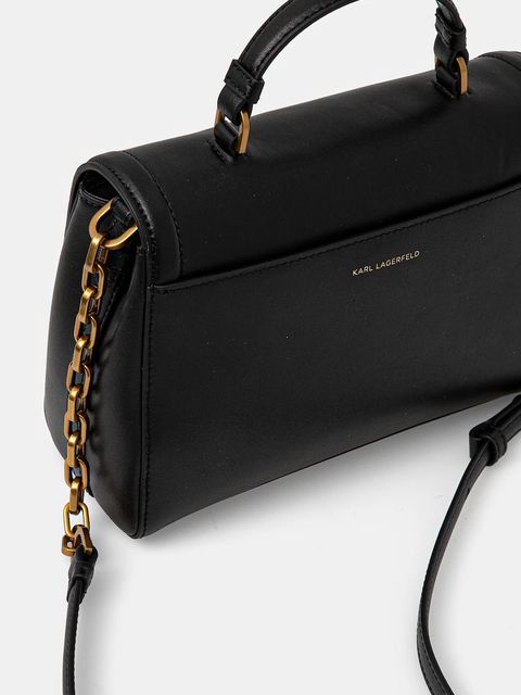 Karl Lagerfeld torebka skórzana kolor czarny A1W30170 - zdjęcie produktu nr 2