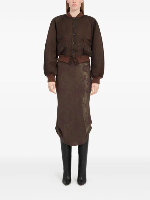 MM6 Maison Margiela button-up bomber jacket - Brown - zdjęcie produktu nr 2