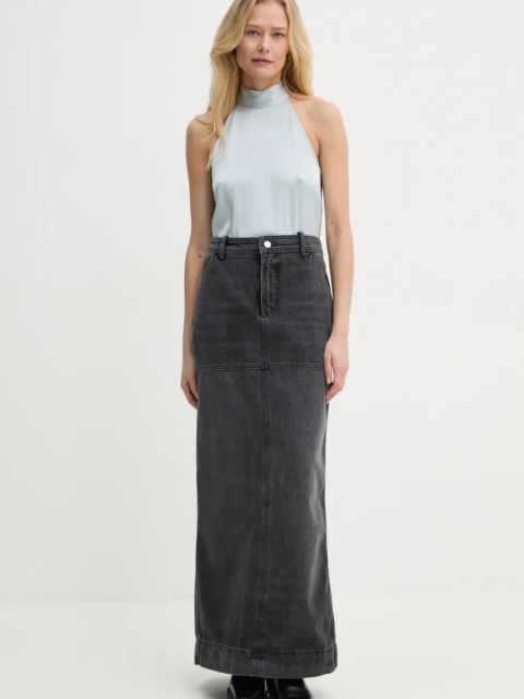 Samsoe Samsoe bluzka SARHEO damska kolor niebieski gładka F24400164