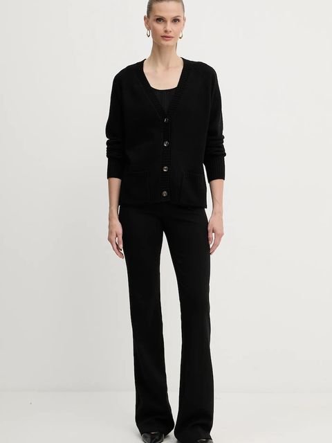 Silvian Heach kardigan z domieszką wełny MATHIS damski kolor czarny GPA25234CD - zdjęcie produktu nr 2