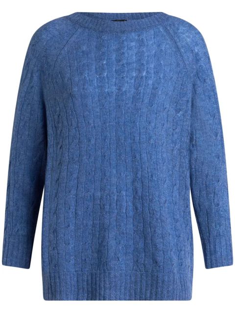 ETRO three-quarter cashmere jumper - Blue - zdjęcie produktu nr 1