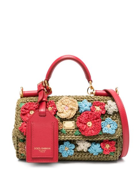Dolce & Gabbana My Sicily floral-appliqué tote bag - Green - zdjęcie produktu nr 1