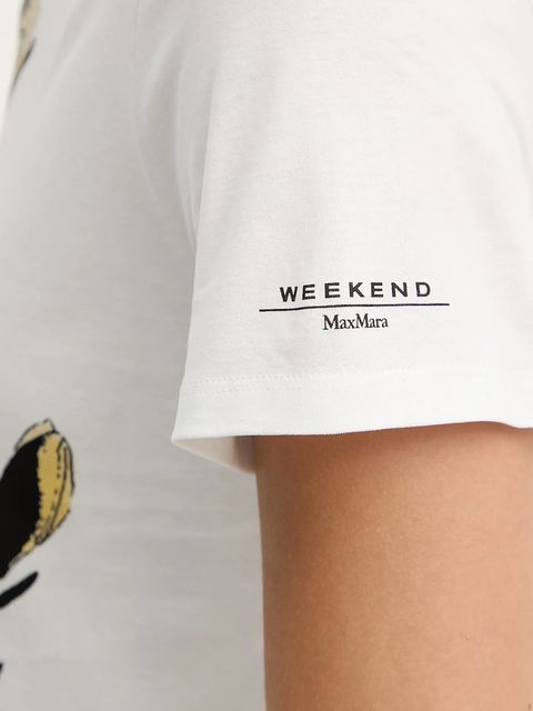 Weekend Max Mara t-shirt bawełniany GUGLIA damski kolor biały 2525976031600