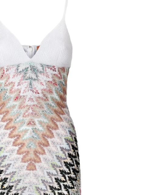 Missoni sleeveless patterned midi dress - White - zdjęcie produktu nr 1