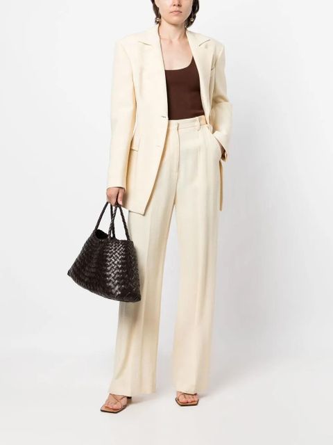 DRAGON DIFFUSION big Santa Croce woven tote bag - Brown