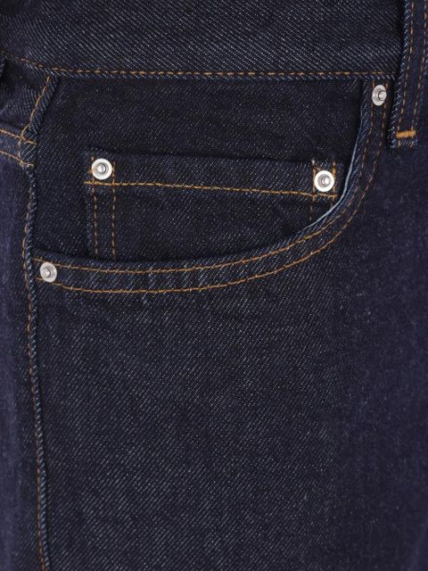 TOTEME logo-patch jeans - Blue