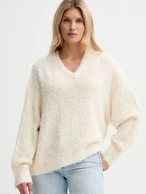 Filippa K sweter jedwabny damski kolor beżowy 31857 - zdjęcie produktu nr 1