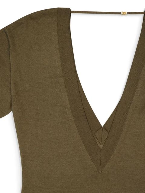 Saint Laurent fine-knit bodysuit - Green - zdjęcie produktu nr 2