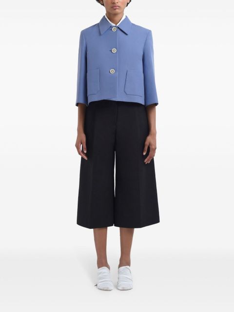 Marni cotton cropped jacket - Blue - zdjęcie produktu nr 2