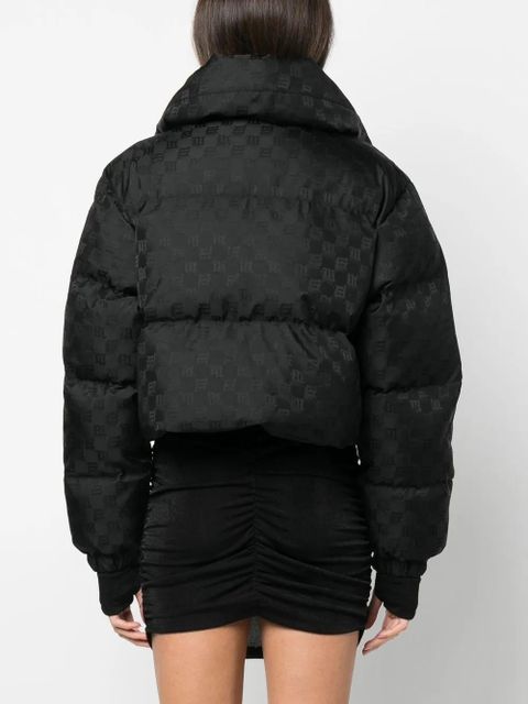 MISBHV monogram-print padded jacket - Black