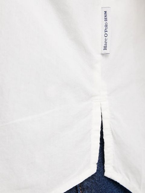 Marc O'Polo bluzka bawełniana damska kolor biały gładka 5000007470