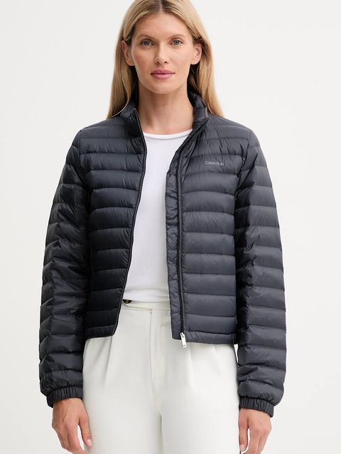 Calvin Klein kurtka puchowa kolor granatowy przejściowa LV044C513G - zdjęcie produktu nr 1