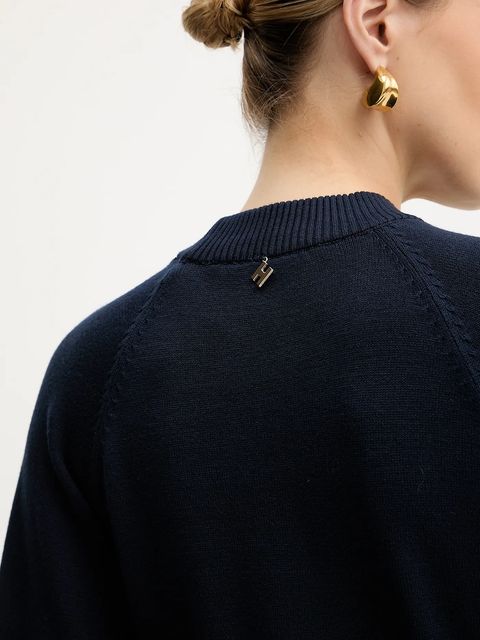 Silvian Heach sukienka AMARAT kolor granatowy maxi prosta GPA25257VE