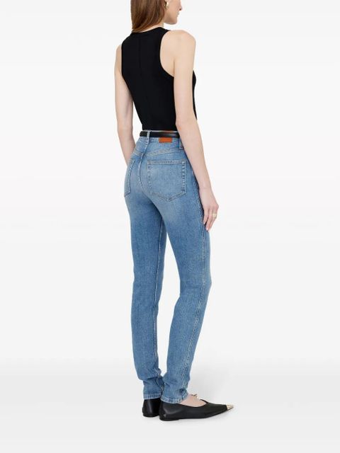 ANINE BING Beck high-rise skinny jeans - Blue