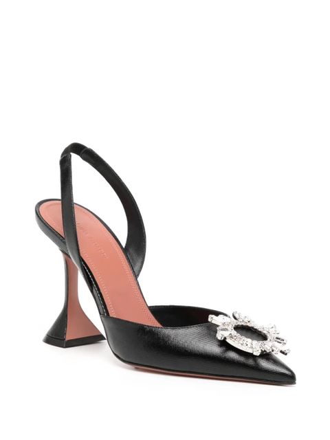 Amina Muaddi 95mm Begum pumps - Black