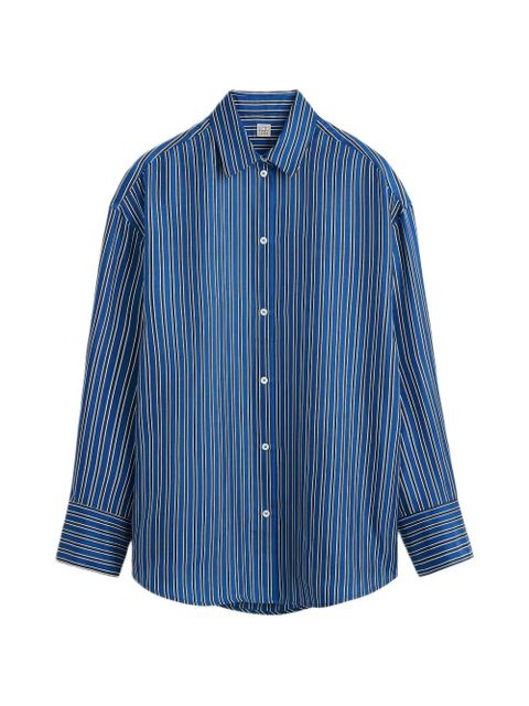 TOTEME striped-pattern shirt - Blue - zdjęcie produktu nr 1