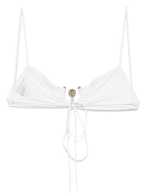 Christopher Esber Ruched Orbit bikini top - White - zdjęcie produktu nr 2