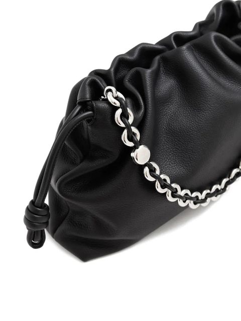 LOEWE Large Flamenco chain-strap bucket bag - Black - zdjęcie produktu nr 2