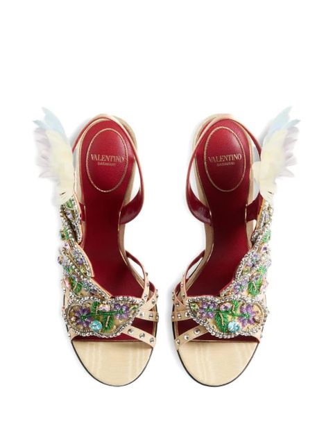 Valentino Garavani 105mm Dans Le Foyer crystal-embellished sandals - Yellow - zdjęcie produktu nr 2