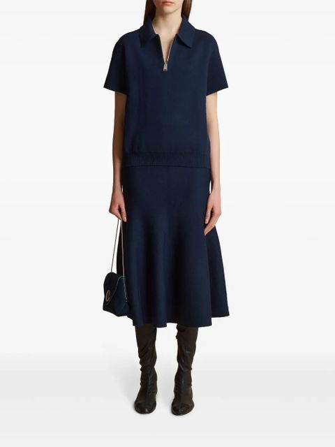 KHAITE Gulliame knitted top - Blue