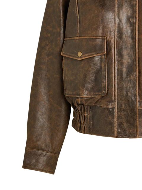 Reformation Daphne leather jacket - Brown - zdjęcie produktu nr 2