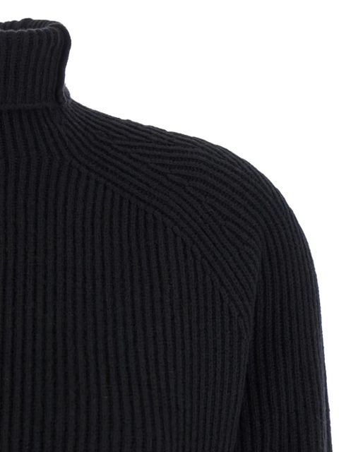Max Mara ribbed turtleneck dress - Black
