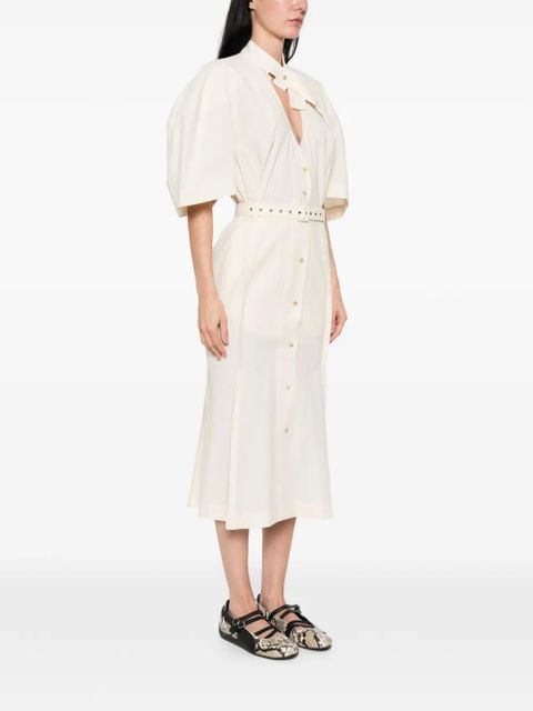 Vivienne Westwood belted loop midi dress - Neutrals