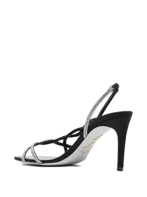 René Caovilla open-toe strap sandals - Black