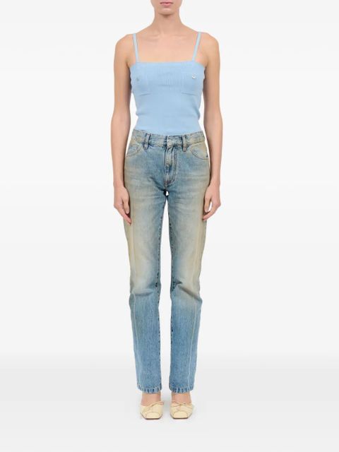 MM6 Maison Margiela straight-leg five-pocket jeans - Blue - zdjęcie produktu nr 2