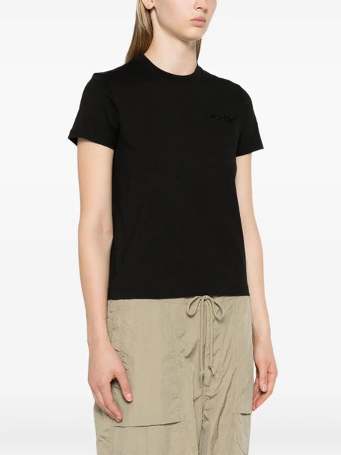 Moncler logo-embellished cotton T-shirt - Black