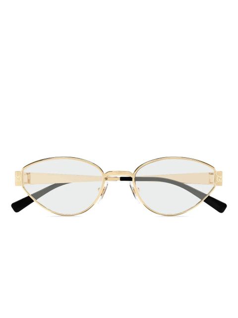 Gucci Eyewear cat-eye frame glasses - Gold - zdjęcie produktu nr 1