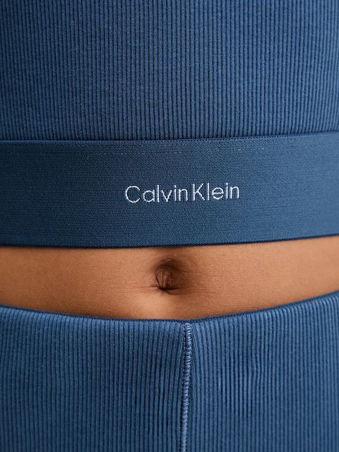 Calvin Klein Underwear longsleeve damski kolor niebieski 000QS7217E