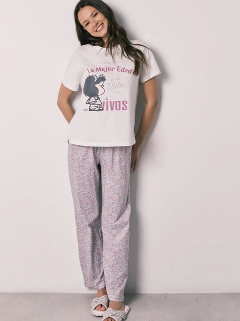 women'secret piżama dwuczęściowa damska bawełniana - zdjęcie produktu nr 1