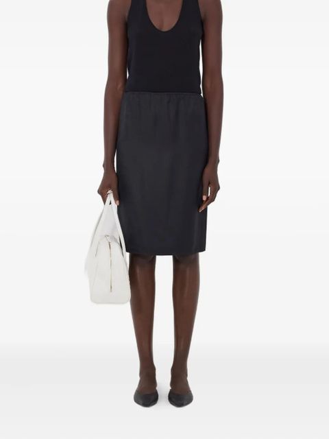 LouLou de Saison Vasali elasticated silk midi skirt - Black - zdjęcie produktu nr 2