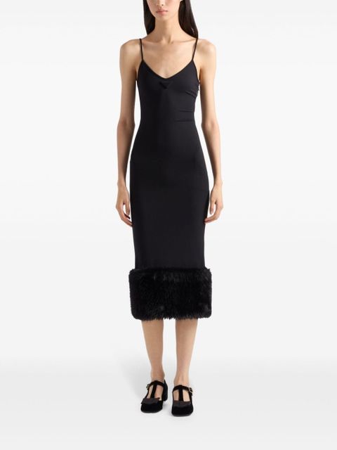 Prada jersey midi dress - Black - zdjęcie produktu nr 2