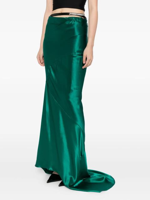 TOM FORD Bias silk skirt - Green