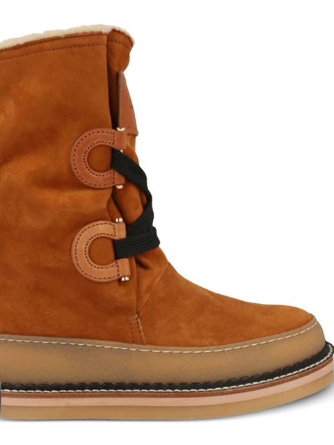 Ferragamo loop boots - Brown - zdjęcie produktu nr 2