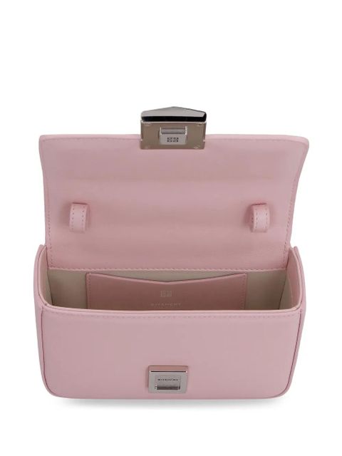 Givenchy logo-plaque leather satchel bag - Pink