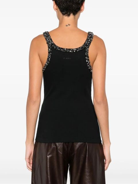 PINKO embellished top - Black