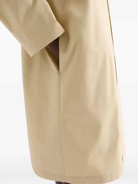 Jil Sander patch pocket poplin coat - Yellow