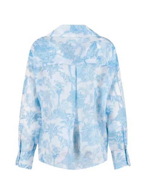 MC2 Saint Barth jungle-print shirt - White - zdjęcie produktu nr 2