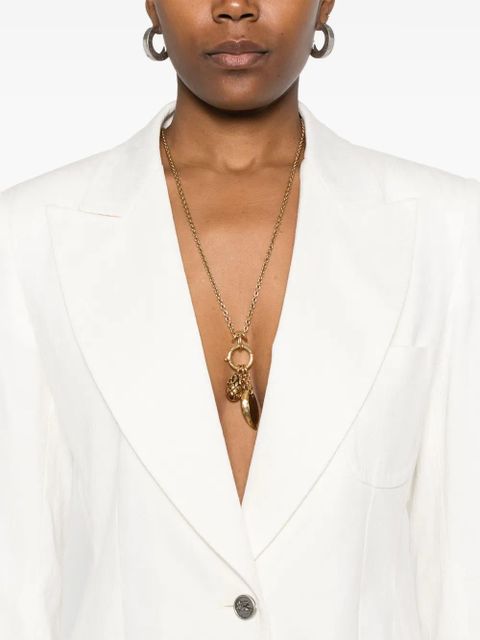 ETRO paisley-jacquard blazer - Neutrals