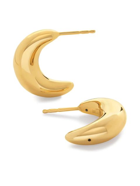 Monica Vinader Crescent Moon hoop earrings - Gold - zdjęcie produktu nr 2