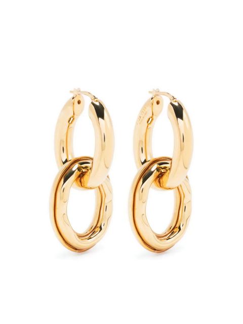 Jil Sander handcrafted brass earrings - Yellow - zdjęcie produktu nr 1