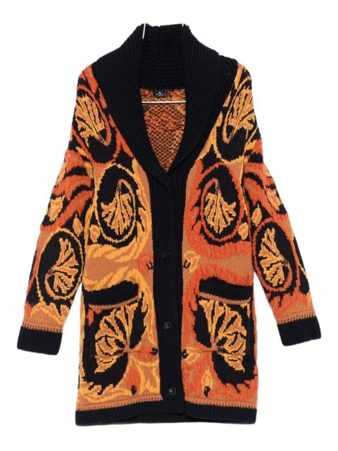 ETRO patterned cardigan - Black