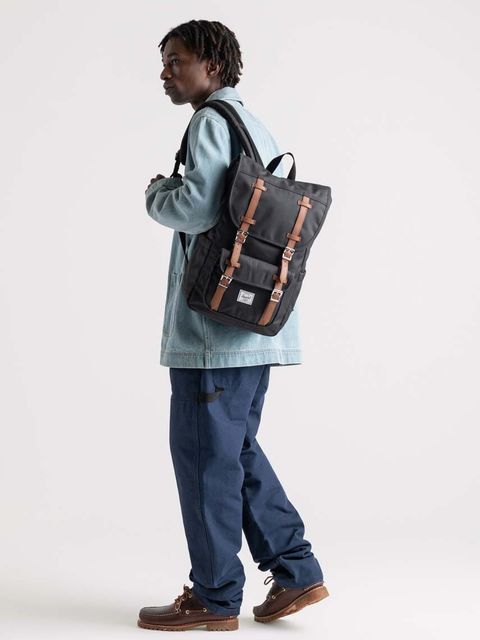 Herschel plecak Little America™ Mid kolor czarny duży wzorzysty