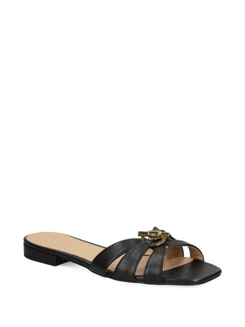 Lauren Ralph Lauren buckle-strap leather sandals - Black - zdjęcie produktu nr 2