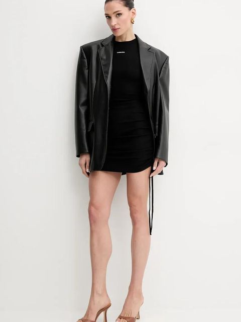 La Mania sukienka kolor czarny mini dopasowana TASH.3